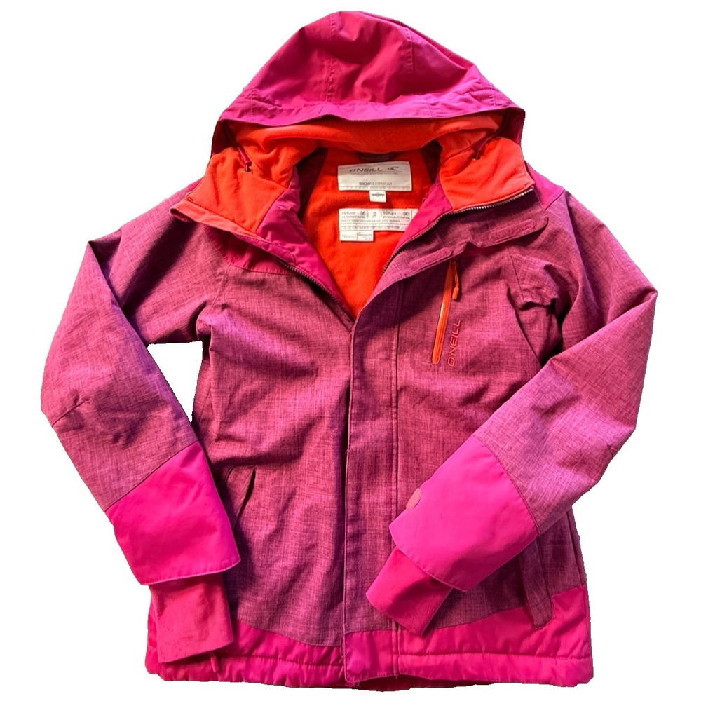 O'Neill Insulated Snowboard Jacket Women's Medium Heathered Berry Pink Coral‎